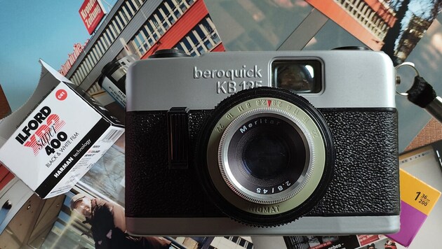 The discovery of an old analog camera has aroused curiosity. (Bild: Sebastian Räuchle)