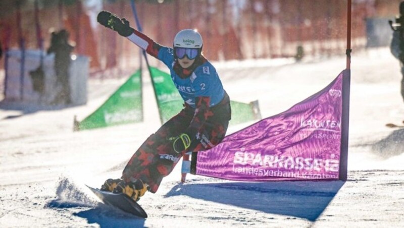 Auf der Simonhöhe carvte Sabine Schöffmann vor drei Wochen zu zwei Siegen. Jetzt verletzte sie sich. (Bild: GEPA pictures/ Matthias Trinkl)