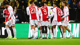 Jubel bei Ajax Amsterdam (Bild: ASSOCIATED PRESS)