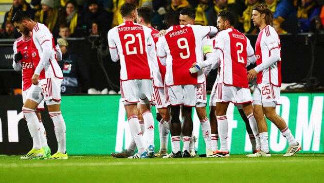 Jubel bei Ajax Amsterdam (Bild: ASSOCIATED PRESS)