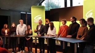 Bürgermeister Georg Willi stellte sein Team für die Wahl im April vor. (Bild: Grüne)