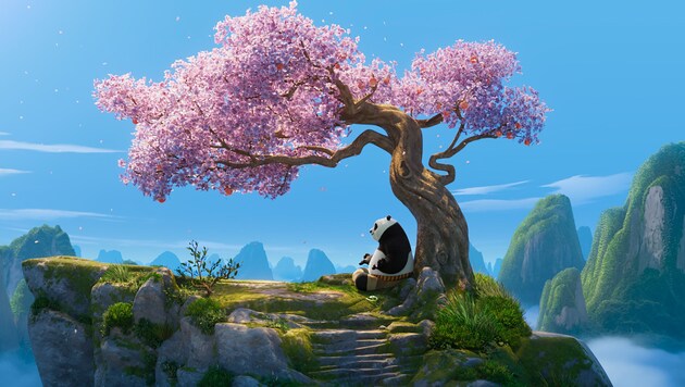 Der liebenswerte Titelhelden Po auf dem Weg zur Weisheit.  (Bild: © 2023 DreamWorks Animation. All Rights Reserved.)