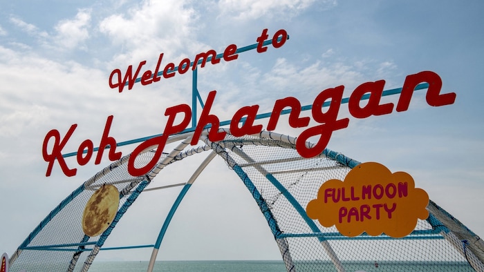 Die Partyinsel Koh Phangan ist unter anderem für die jährlich stattfindenden Fullmoon-Partys ...