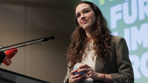 Green EU lead candidate Lena Schilling was unable to answer the question of whether Norway is a member of the EU. (Bild: APA/ERWIN SCHERIAU)