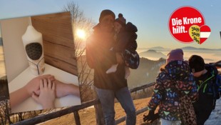 Die Kinder haben eine Trauerkerze angefertigt.