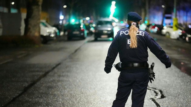 A rendőrségnek sikerült elfognia a feltételezett elkövetőt az erotikus klub közelében. (Bild: APA/GEORG HOCHMUTH)
