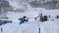 Der Winter ist zurück: Im Fassatal ist auch heute kein Rennen möglich. (Bild: GEPA pictures)