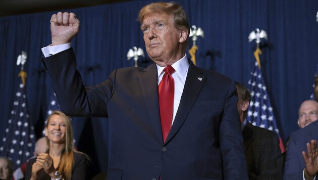 Trump triumfoval v dalším americkém státě v republikánských primárkách. (Bild: AFP)