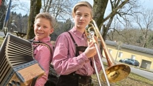 „Die wildn Fetza“, Auszeichnung für Benjamin (Steirisch) und David (Posaune) von der Musikschule ...