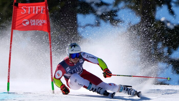 In Palisades Tahoe sicherte sich Lukas Feurstein als Zehnter seine ersten Weltcuppunkte im ...