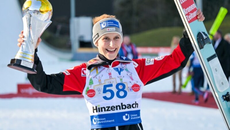 Eva Pinklenig is still Austria's best female ski jumper and therefore also a member of the national team. (Bild: GEPA pictures)