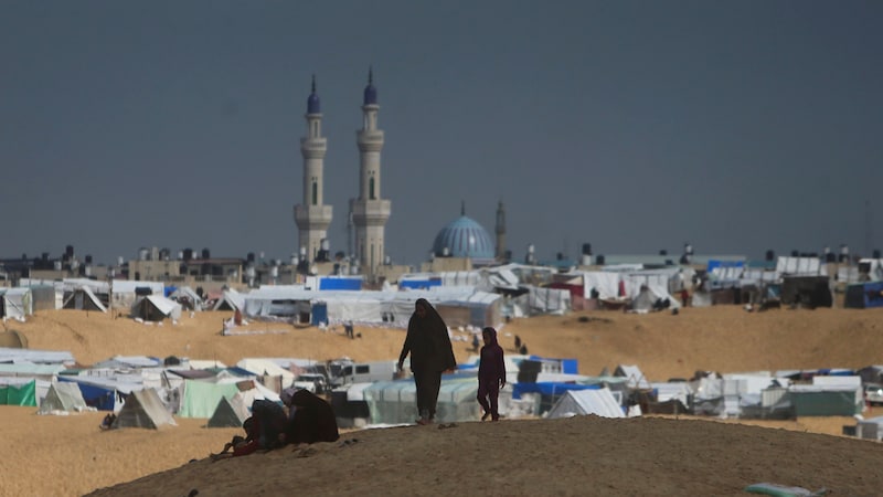 Binnenflüchtlinge in Rafah (Bild: AP )