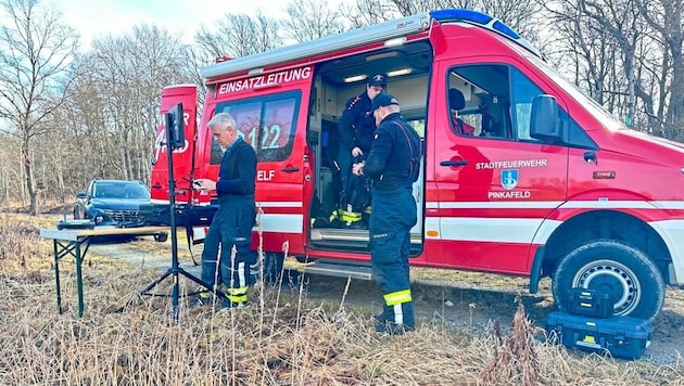 A search operation was carried out around Welgersdorf. (Bild: Christian Schulter)