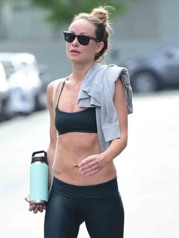 Olivia Wilde kommt gerade vom Training.