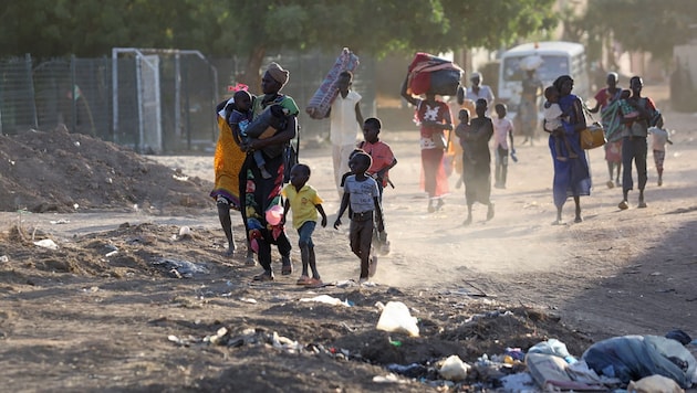 Des millions de personnes sont en fuite, des millions sont menacées par la famine. La situation au Soudan est apocalyptique. (Bild: - / AFP / picturedesk.com)