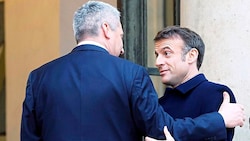 Bundeskanzler Karl Nehammer folgte der Einladung von Präsident Emmanuel Macron. (Bild: Dragan TATIC)