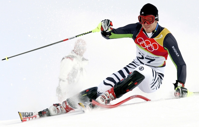 Felix Neureuther bei den Olympischen Spielen in Sestriere im Jahr 2006 (Bild: GEPA pictures)