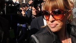 Das einstige  Model mit brisantem Vorfahren zog es in die Politik. Aktuell ist Alessandra Mussolini Mitglied der EVP-Fraktion im EU-Parlament. (Bild: AFP/ALBERTO PIZZOLI)