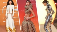 Zendaya sorgte mit ihren futuristischen Looks bei der Pressetour für den zweiten Teil von „Dune“ für Wow-Momente. (Bild: Photo by Vianney Le Caer/Invision/AP APA/AFP/Geoffroy VAN DER HASSELT APA/ANGELA WEISS Krone KREATIV,)