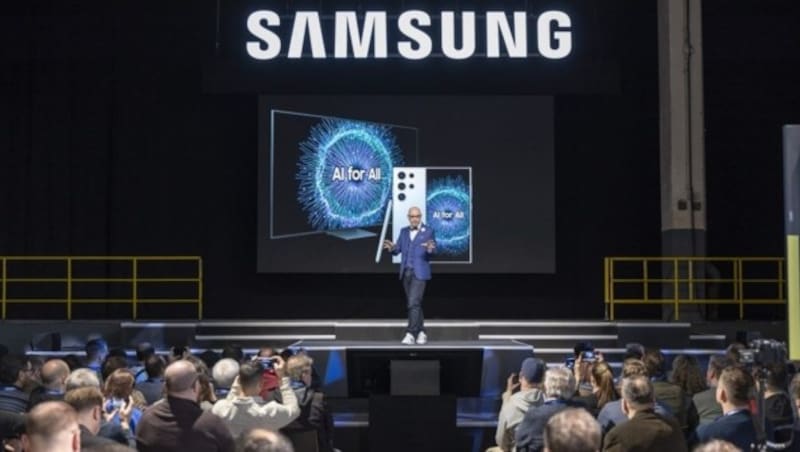 „Auf der World of Samsung feiern wir, wie die Möglichkeiten der künstlichen Intelligenz heute schon da sind - und wie sie das Leben unserer Kundinnen und Kunden jetzt un in Zukunft verbessern werden“, sagt Benjamin Braun, Chief Marketing Officer von Samsung Europe. (Bild: Samsung)