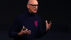 Telekom-Chef Tim Höttges und Kollegen fordern eine faire Beteiligung der „Big Techs“ an den Kosten für den Netzausbau.  (Bild: AFP)