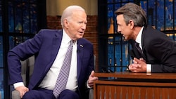 Im Interview mit Talkmaster Seth Meyers holte US-Präsident Joe Biden zum Gegenschlag gegen seinen republikanischen Konkurrenten, Donald Trump, aus. (Bild: Associated Press)