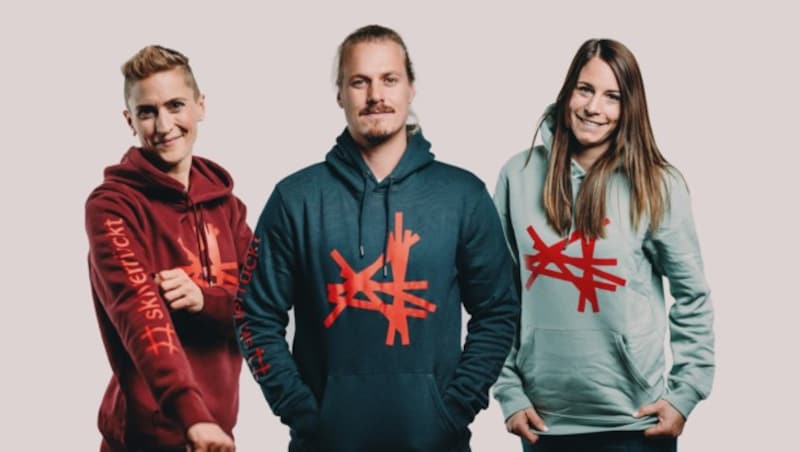 ...cool hoodies from the new collection. (Bild: Ski Austria / Spiess )