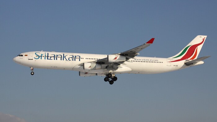 Ein Flugzeug der SriLankan Airlines