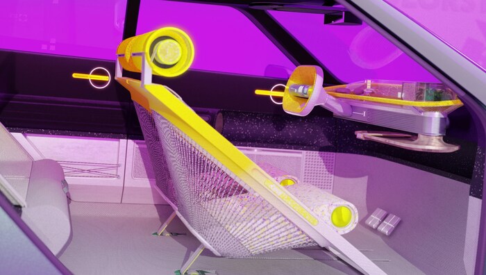 Die Korbsessel des City Concepts erinnern an den Ur-Panda.