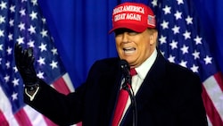 Donald Trump in Michigan (Bild: AP)