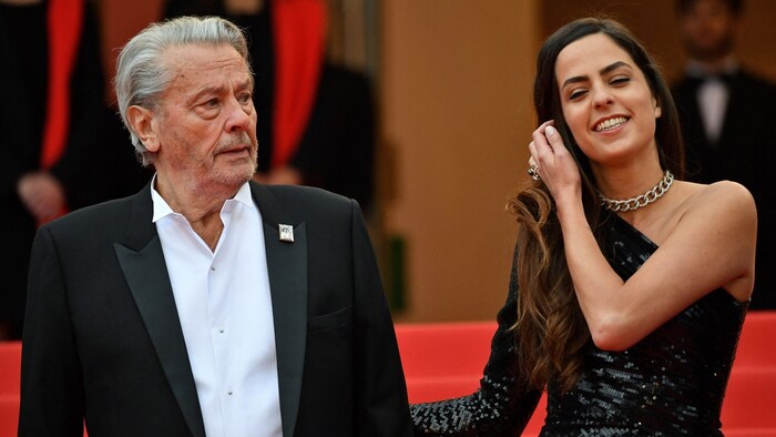 Alain Delon mit Tochter Anouchka bei den Filmfestspielen von Cannes 2019