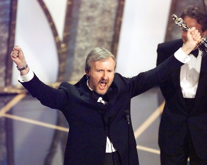 Regisseur James Cameron bei der 70. Verleihung der Academy Awards. Er gewann einen Oscar für ...