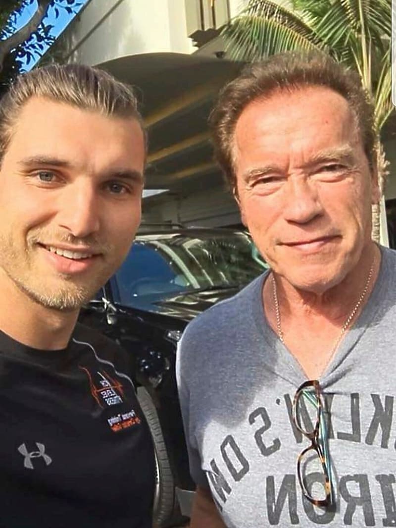 Arnold Schwarzegger als Mentor. (Bild: Christian Goller)