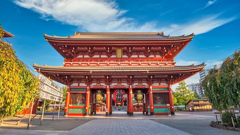 Das Donnertor bildet den Eingang zum Asakusa-Schrein in Tokio. (Bild: Getty Images)