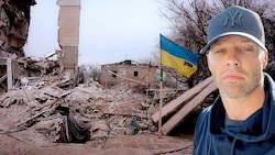 Kiew ist die neue Heimat für den gebürtigen Linzer David Königshofer. Er kehrt regelmäßig ins ukrainische Kriegsgebiet zurück. (Bild: www.viennareport.at, zVg, Krone KREATIV)