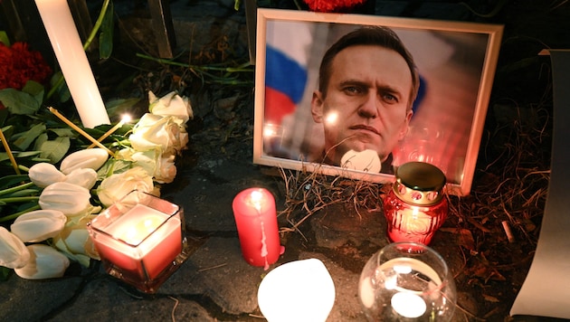 The "people in the Kremlin" killed Alexei Navalny, made fun of his corpse, then laughed at his mother and now they are also disgracing his memory, his widow Yulia Navalnaya is convinced. (Bild: APA/AFP/KAREN MINASYAN)
