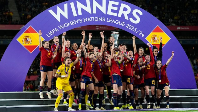 Für die Spanierinnen war es der erste Sieg gegen Frankreich überhaupt nach zuvor 13 erfolglosen Versuchen. (Bild: Associated Press)