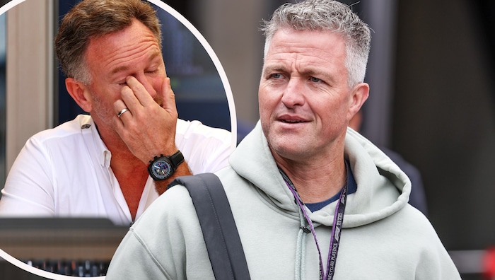 Ralf Schumacher (right) talks about the acquittal of Christian Horner.