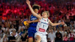 Beim 3x3-Basketball sind Österreichs Frauen (re. Camilla Neumann) groß im Bild. (Bild: GEPA pictures)