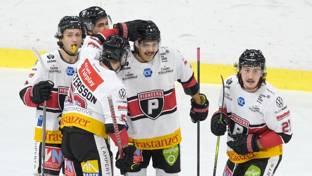 Gegen Bozen konnten die Pioneers in dieser Saison gleich dreimal einen Sieg bejubeln. (Bild: Vanna Antonello)
