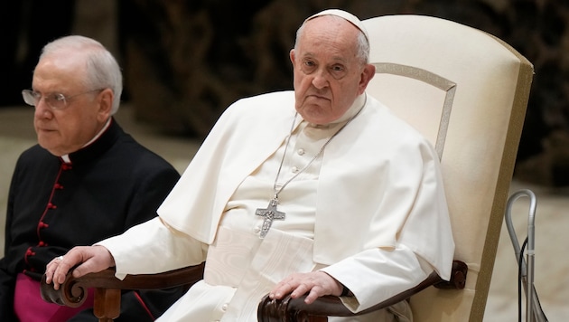 The Pope on February 28 (Bild: AP)
