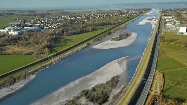 An der Rheinmündung bei Fußach soll mit der Umsetzung von Rhesi begonnen werden. (Bild: IRR/Hydra)