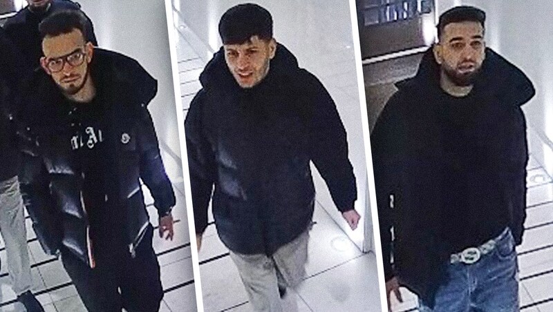 Hat jemand diese Männer gesehen? (Bild: LPD Wien, Krone KREATIV)
