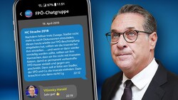 HC Strache chattete bekanntlich gerne, nun gibt es neue brisante Auszüge. (Bild: Krone KREATIV | Fotos: stock.adobe.com, APA)