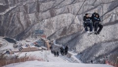 Das einzige Skigebiet Nordkoreas in Masik-Ryong im Südosten des Landes. (Bild: AFP)