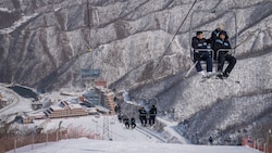 Das einzige Skigebiet Nordkoreas in Masik-Ryong im Südosten des Landes. (Bild: AFP)