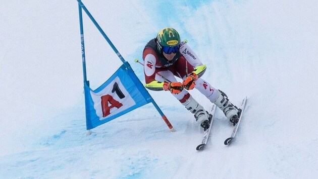 Moritz Zudrell from Silbertal finished tenth in the first of two FIS giant slaloms in Pass Thurn. (Bild: Andreas Ehrenberger)