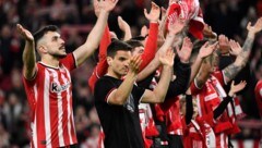 Großer Jubel bei Athletic Bilbao (Bild: APA/AFP/ANDER GILLENEA)