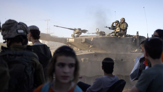 Israeli soldiers in the Gaza Strip (Bild: AFP)