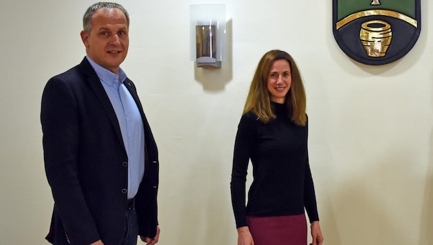 ÖVP-Ortschef Christian Mader und seine „Vize“ Claudia Breitwieser gehen nun getrennte Wege. (Bild: Gemeinde Schlatt)
